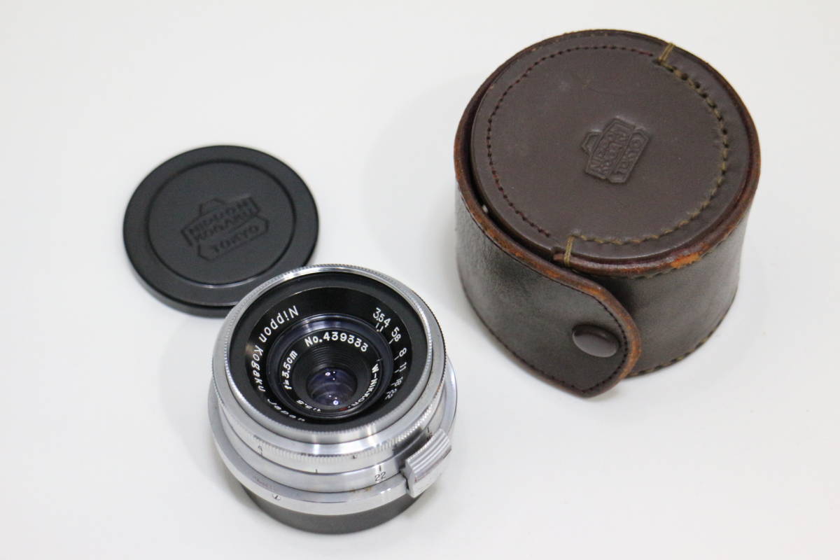 3.5cm f=3.5cm W-Nikkor 35mm - NIKON | 1:1.8 C Kogaku Nippon 日本