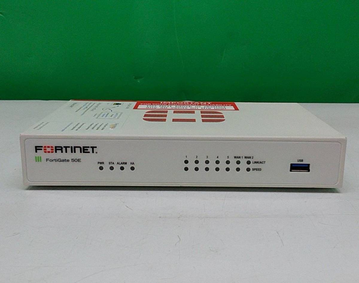 ライセンス期限2021年5月28日ま 有効 FORTINET Fortigate-50E FG-50E UTM ACアダプタ有り 初期化済 ...
