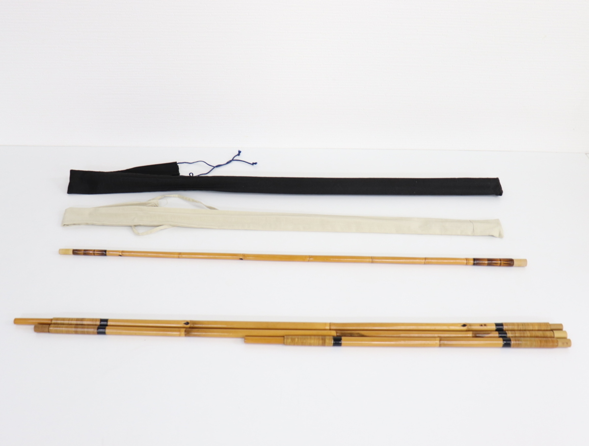 【限定セール，SALE】 幹春 竿掛 2本半物 & 竿掛 1本物 計2本セット(ヘラブナ竿)｜売買されたオークション情報、yahooの商品情報をアーカイブ公開 - オークファン ヘラブナ竿、コイ竿