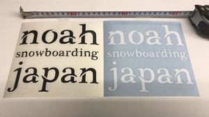 noa'sark 純正カッティングステッカー 二枚組 ノアーズアーク 送料込み
