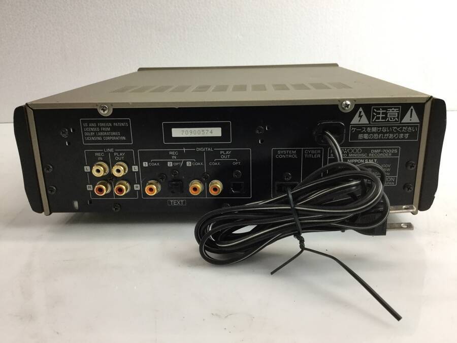 KENWOOD DMF-7002S MDレコーダー(コンポ用)◇現状品