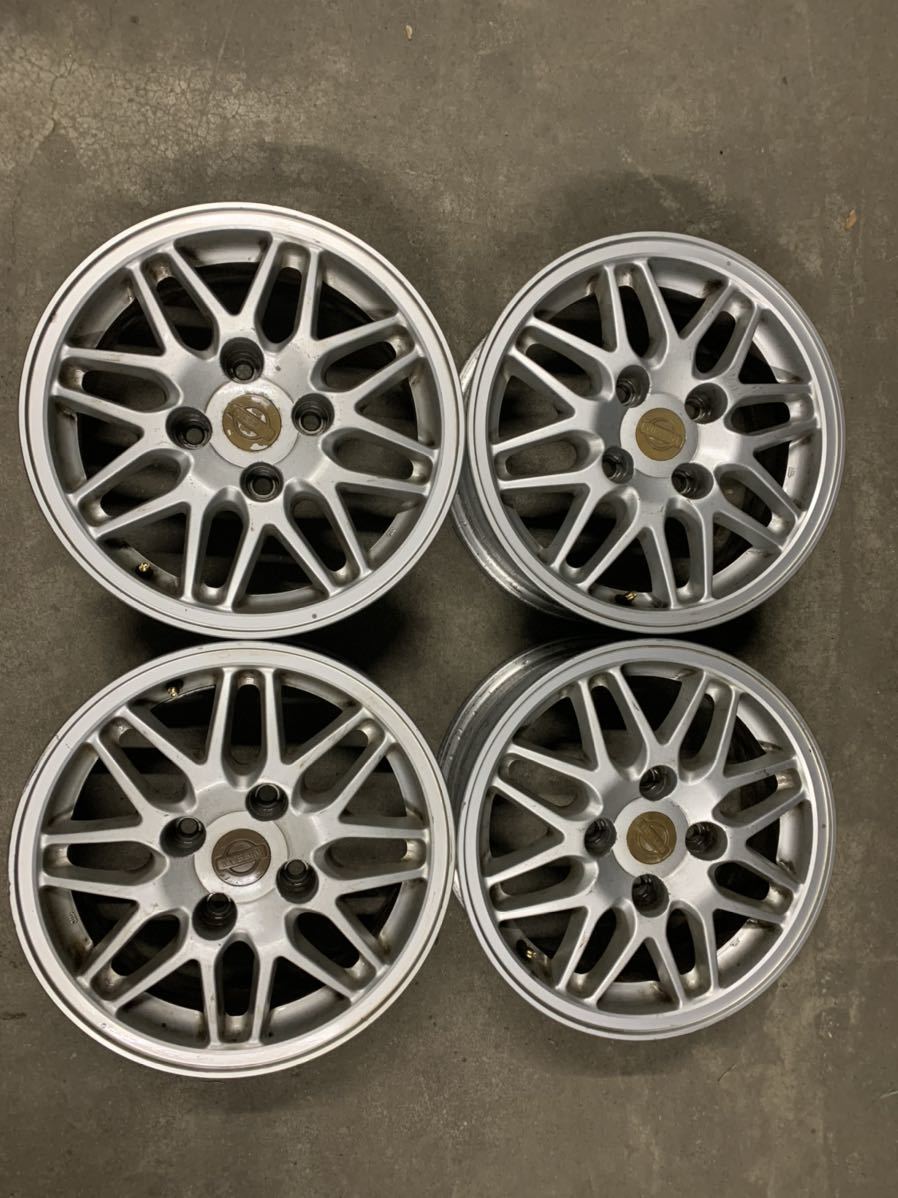 全国無料，格安 日産 180SX後期純正ホイール4本セット 15&times;6J オフセット40 PCD114.3 4穴(純正品)｜売買されたオークション情報、yahooの商品情報をアーカイブ公開 - オークファン 4穴