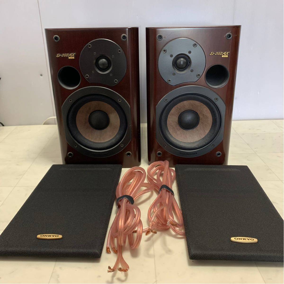 X124☆ ONKYO D-202AXLTD スピーカーペア オンキョー 動作品 ご覧頂き