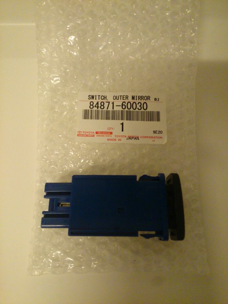 トヨタ純正 ドアミラー ヒータースイッチ 品番 84871-60030 【公式通販】