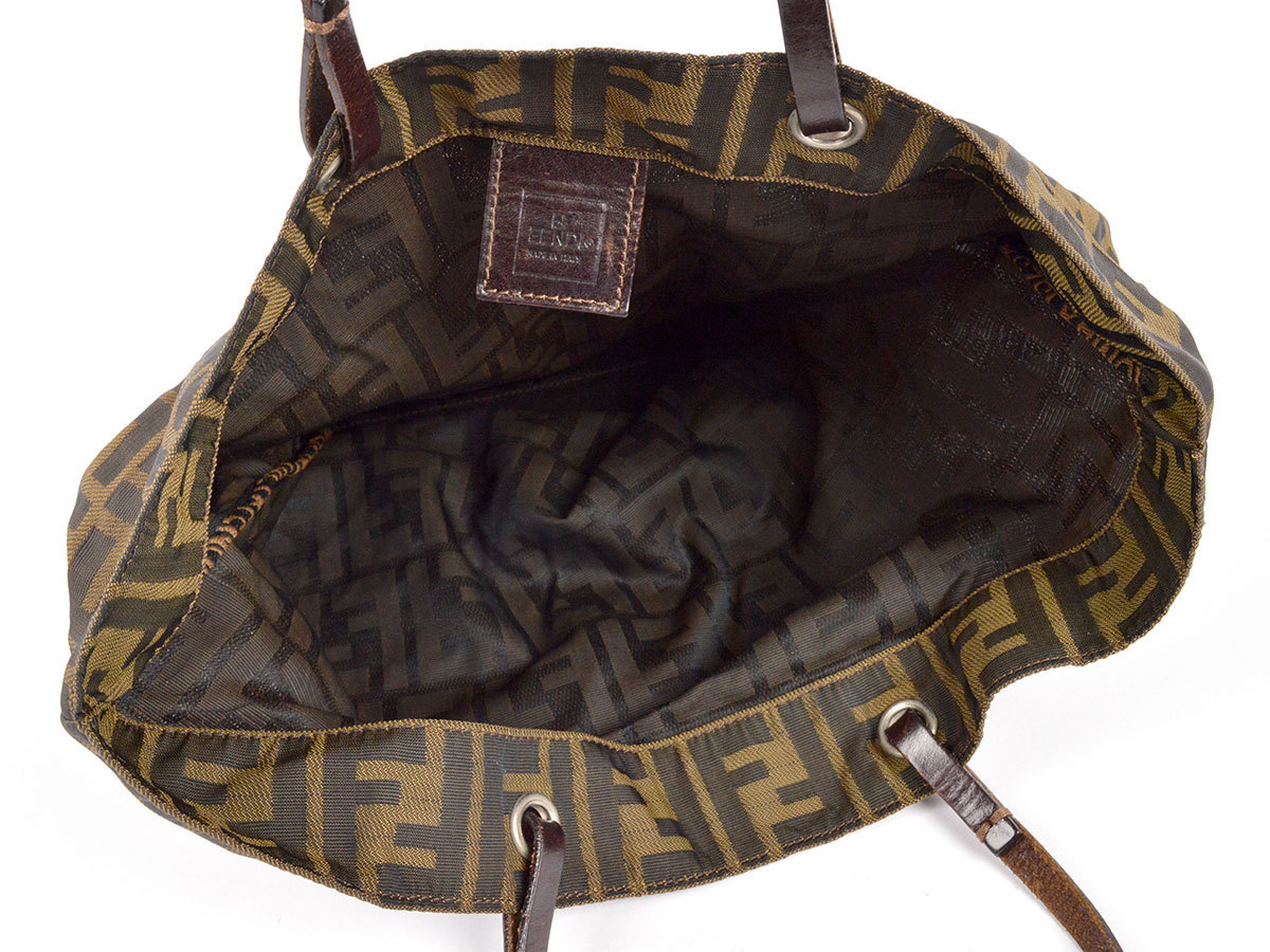 81454☆ FENDI フェンディ/ トートバッグ/ ズッカ柄/ ナイロン 