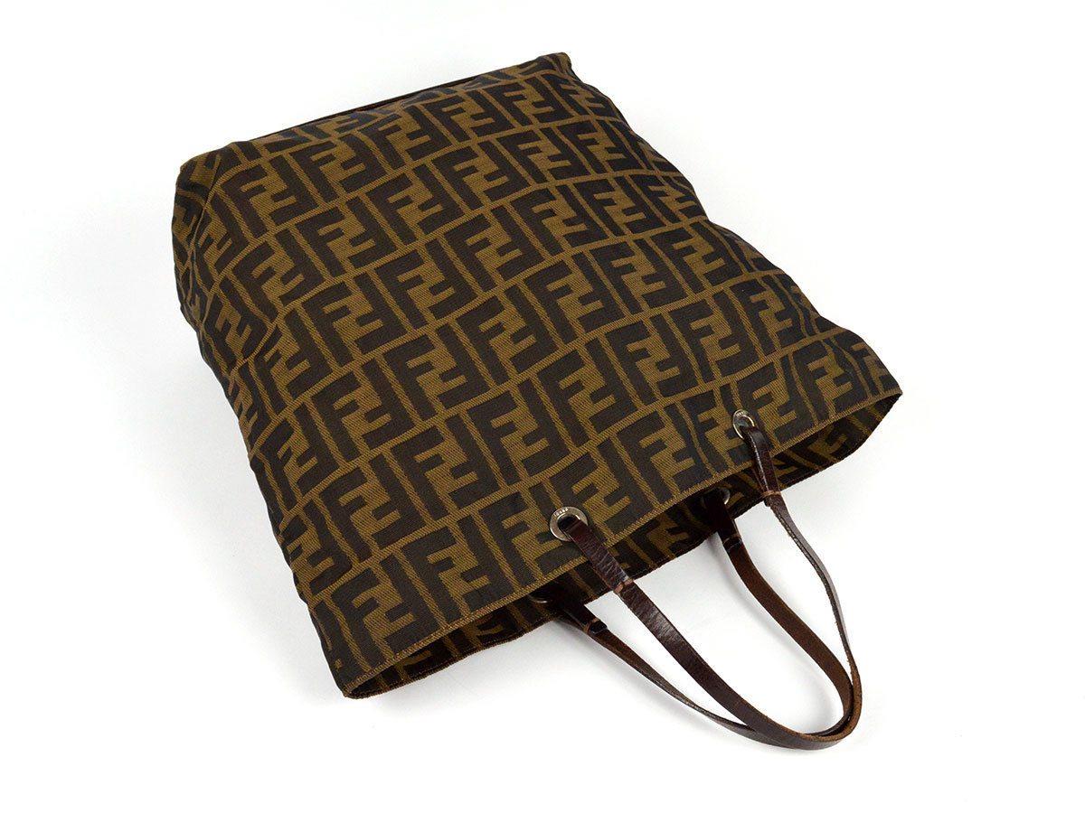 81454☆ FENDI フェンディ/ トートバッグ/ ズッカ柄/ ナイロン 