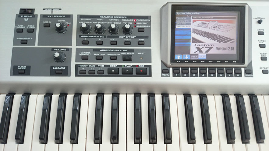 ♪♪♪Roland Fantom-X7 Audio track expansion system ver.2.10
