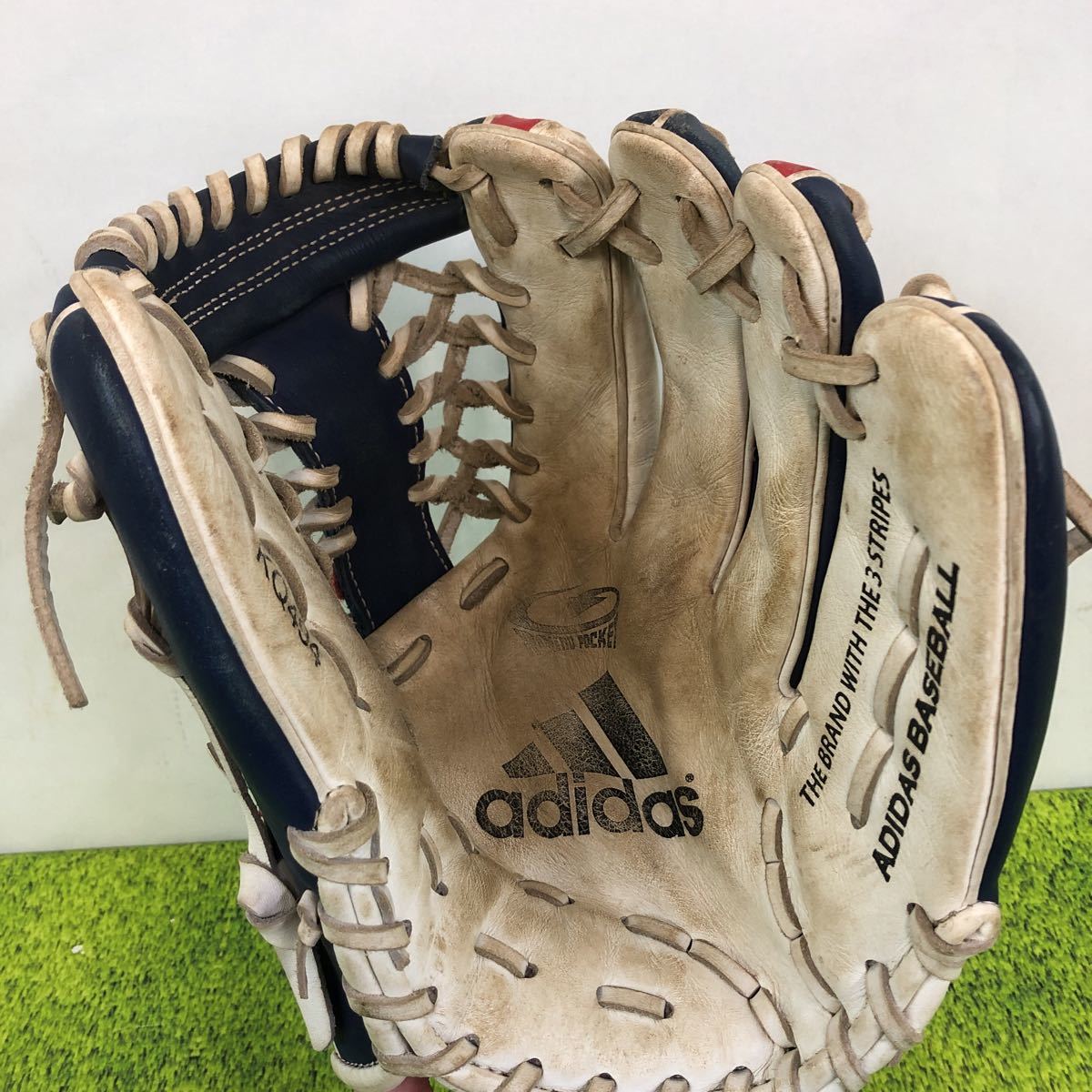 G-465 アディダス adidas 軟式 グローブ KQ494 内野手 グラブ 中古品