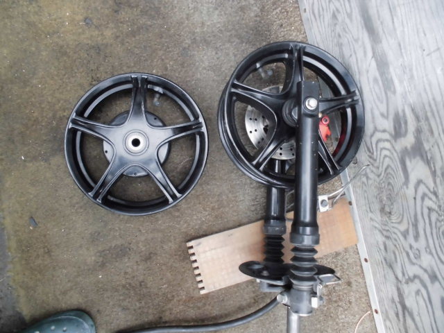 SA39 ジョグホイール前後セット フロントフォークセット SA39 ジョグホイール前後セット フロントフォークセット SA39 ジョグ
