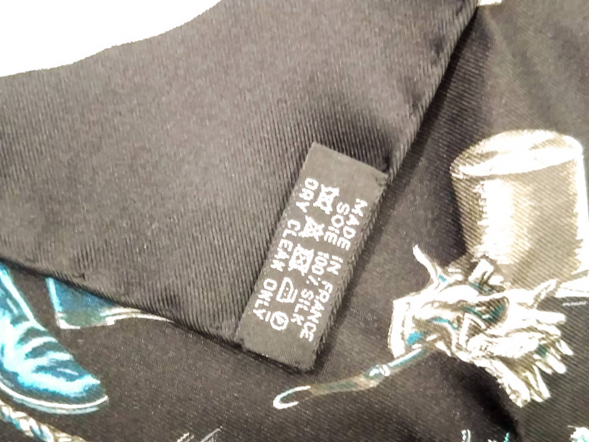 HERMES エルメス カレ45 A Propos de Bottes ブーツについて ブラック