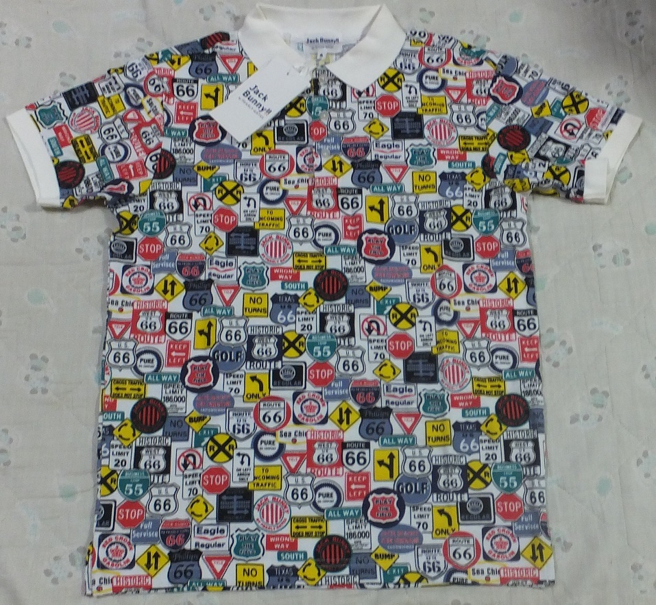 赤字超特価，100%新品 ジャックバニー バイ パーリーゲイツ Jack Bunny by PEARLY GATES 4 半袖 総柄 5 6 m l s 3(パーリーゲイツ)｜売買されたオークション情報、yahooの商品情報をアーカイブ公開 - オークファン シャツ