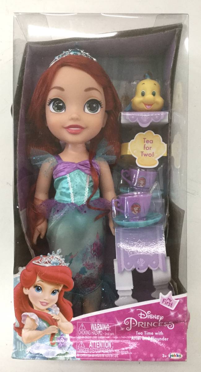 ディズニープリンセス 人形 トドラードール With Flounder Disney Tea Time アリエル Ariel コストコ