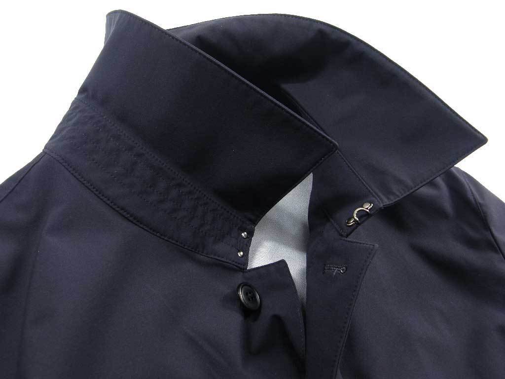 新品 J.PRESS 防水 【雨を防ぎ蒸れも防ぐ3層構造 ARSシステム】 軽量 ストレッチ ステンカラー コート L ネイビー ★310209 Jプレス アウトドア8ブランド最新ウエアの防水機能に迫る！夏の流行モノ指名 ダウン （J.プレス） 撥水 SYSTEM 防水