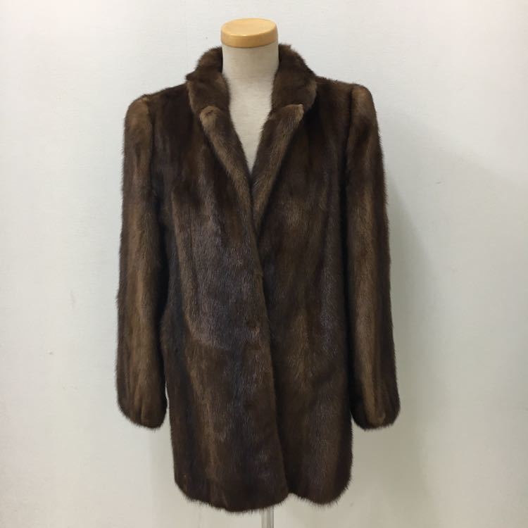 限定SALE，セール M058-5 高級 本毛皮 Rambulton MINK ミンク ミンクコート 毛皮コート ハーフコート アウター 上着 レディース M ブラウン 茶色(ミンク)｜売買されたオークション情報、yahooの商品情報をアーカイブ ミンク