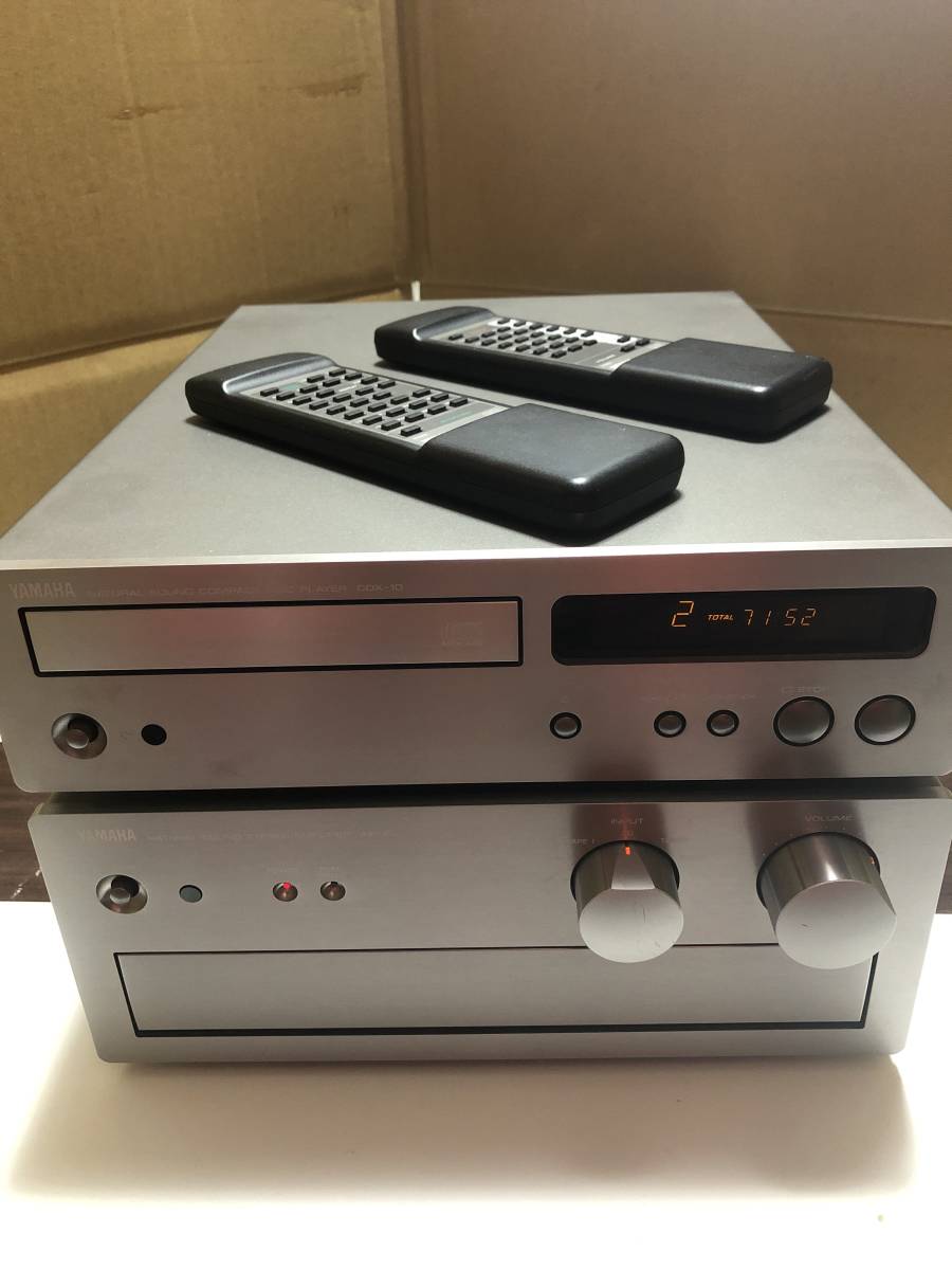 YAMAHA AXー10 プリメインアンプ、YAMAHA CDXー10動作確認済みです。 第四