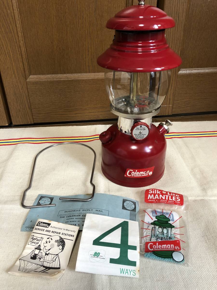【セール，低価】 コールマン 200A バーガンディ ランタン 1961年10月刻印 /coleman red 赤 ビンテージ レッドボーダー パイレックス(ホワイトガソリンランタン)｜売買されたオークション情報、yahooの商品情報をア ホワイトガソリンランタン