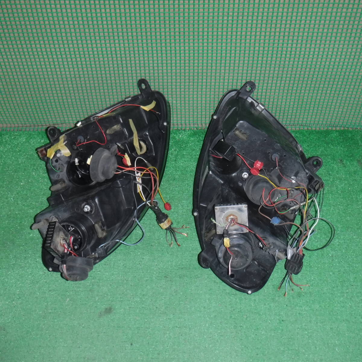 ★スカイライン V35 社外 ヘッドライト 左右セット HID LED イカリング プロジェクター SONAR ソナー SK3402★