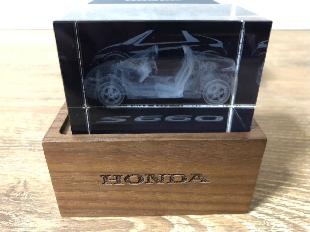 HONDA ホンダ S660 3D クリスタル 置物 非売品 HONDA - S660 置物