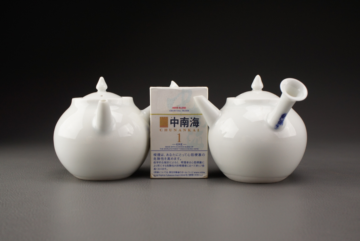煎茶道具 高野昭阿弥作 京焼き 染付 煎茶器セット 白磁 急須 赤絵 京焼
