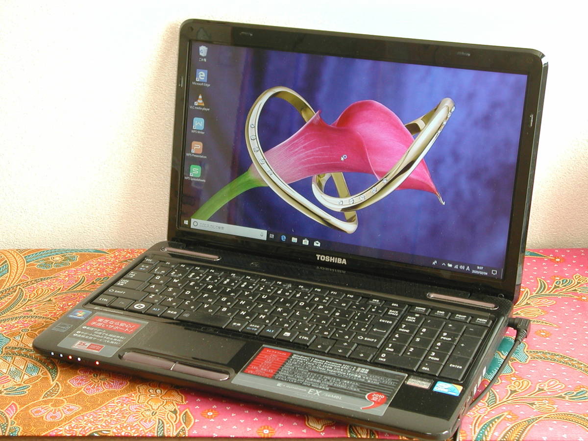 PC/タブレット HDD-500GB ブラック ノートPC EX/56MBL 4GB DVD 無線