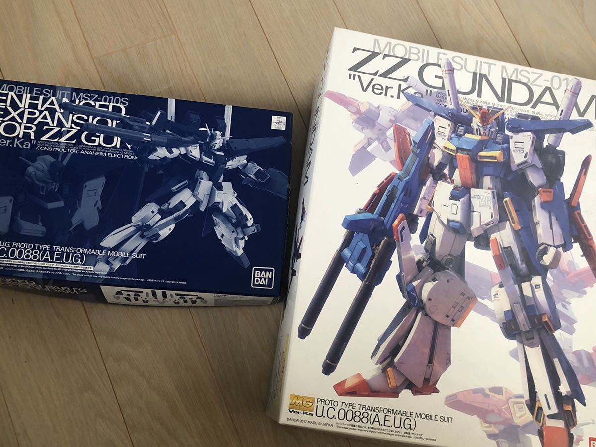 バンダイ MG ZZガンダム Ver.ka +プレミアムバンダイ 強化型拡張パーツ