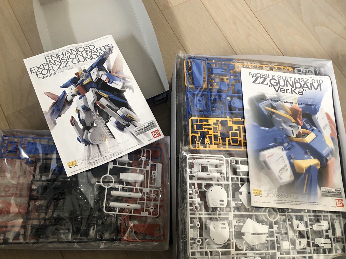 バンダイ MG ZZガンダム Ver.ka +プレミアムバンダイ 強化型拡張パーツ