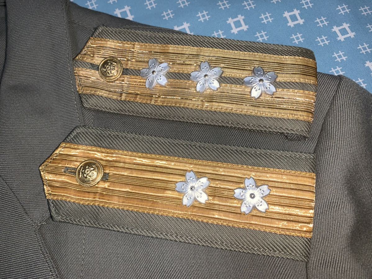 中田商店製 陸戦隊軟肩章 中将 日本軍海軍軍服階級章将