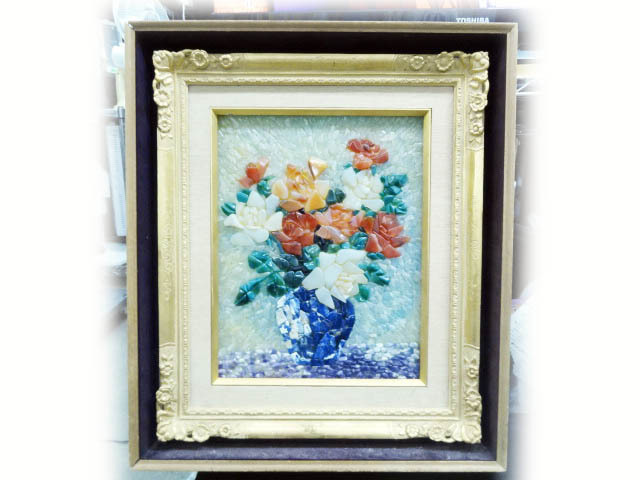 貴石画 Yahoo!オークション 宝石画 | 石細工 Y 雑7☆昭和レトロ☆宝石