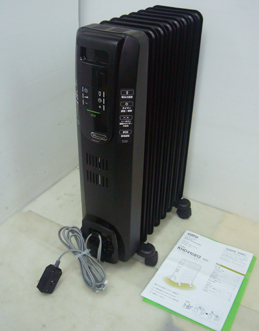 GM286 【中古美品】デロンギ オイルヒーター ブラック KHD410812