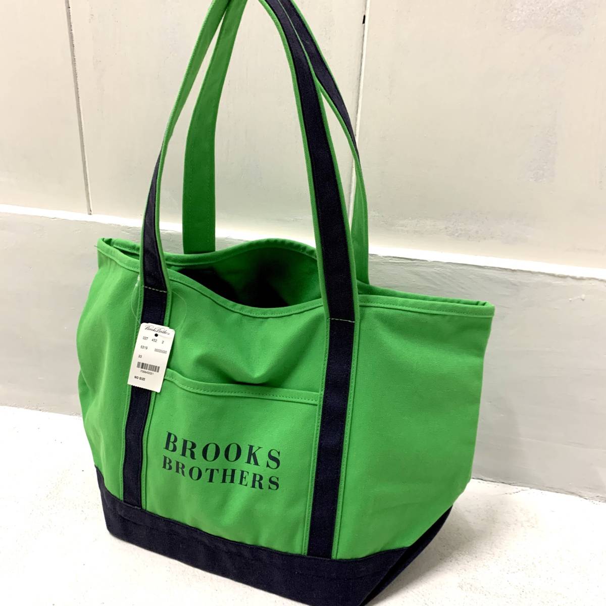新品 ブルックスブラザーズ BROOKS BROTHERS キャンバス トート バッグ 