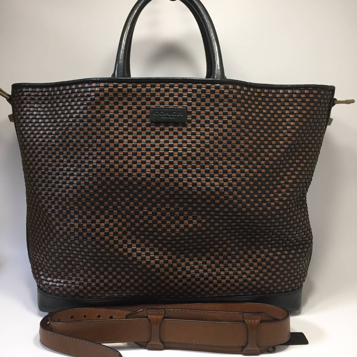 COACH コーチ メンズ トートバッグ レザー 2way 黒・茶 コーチ COACH 