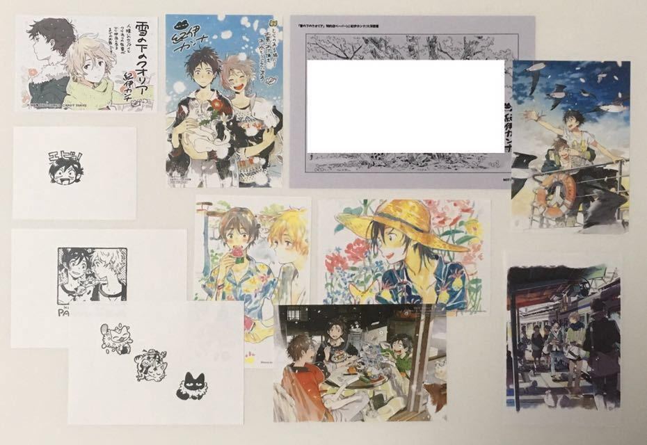 紀伊カンナ 海辺のエトランゼ イラストカード ペーパー36種付 春風のエトランゼ 雪の下のクオリア他 ボーイズラブ 売買されたオークション情報 Yahooの商品情報をアーカイブ公開 オークファン Aucfan Com