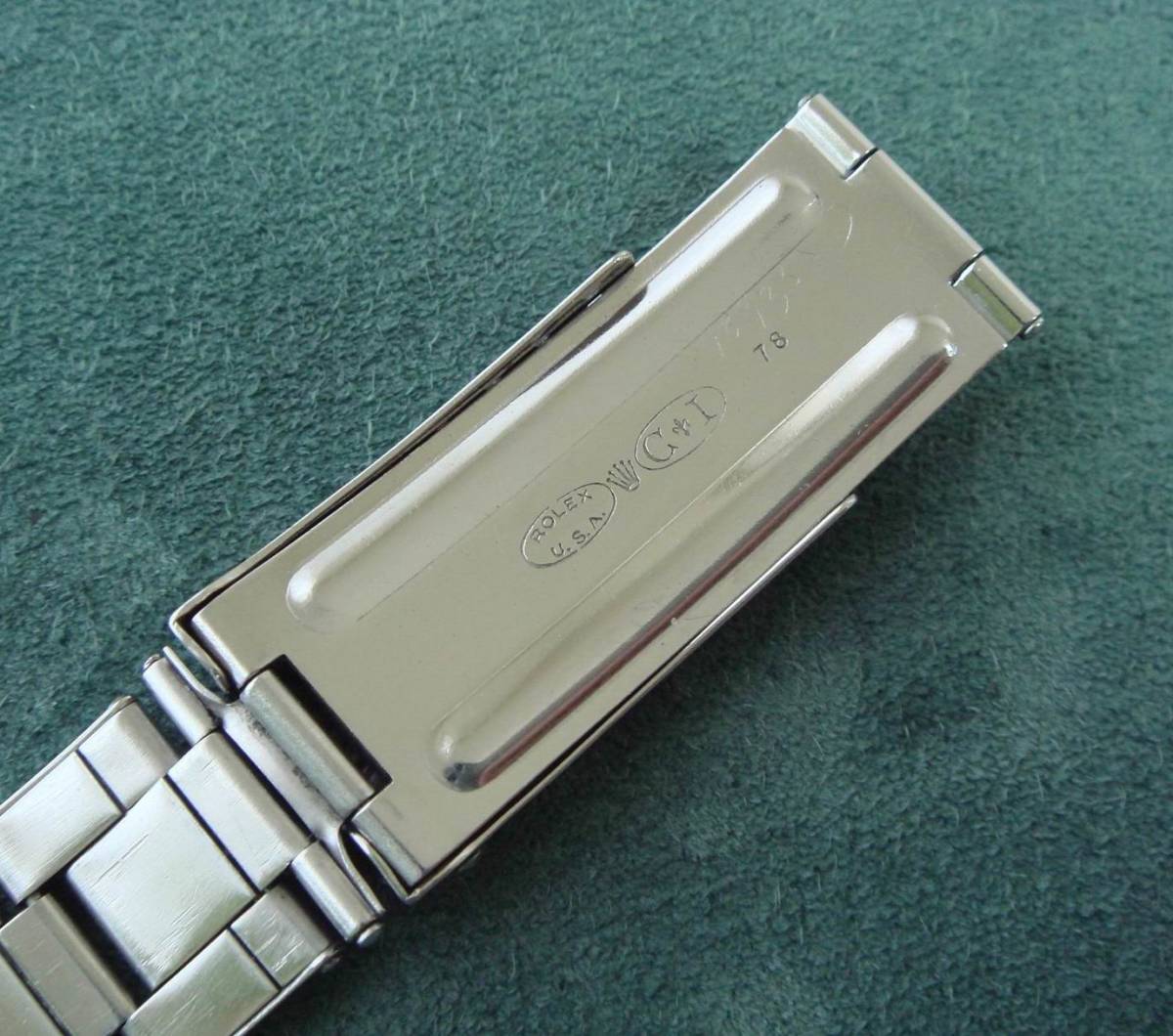 ロレックス純正 USA リベットブレス 20mm 78年製 片側のみ 1016 1675