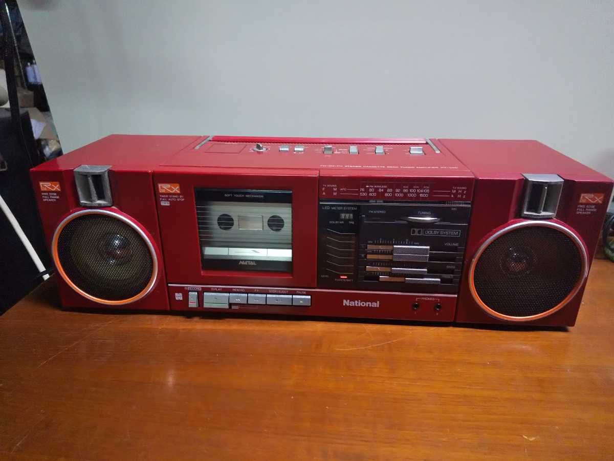 オーディオ機器 【ジャンク品】National ラジカセ RX-1960 スピーカー