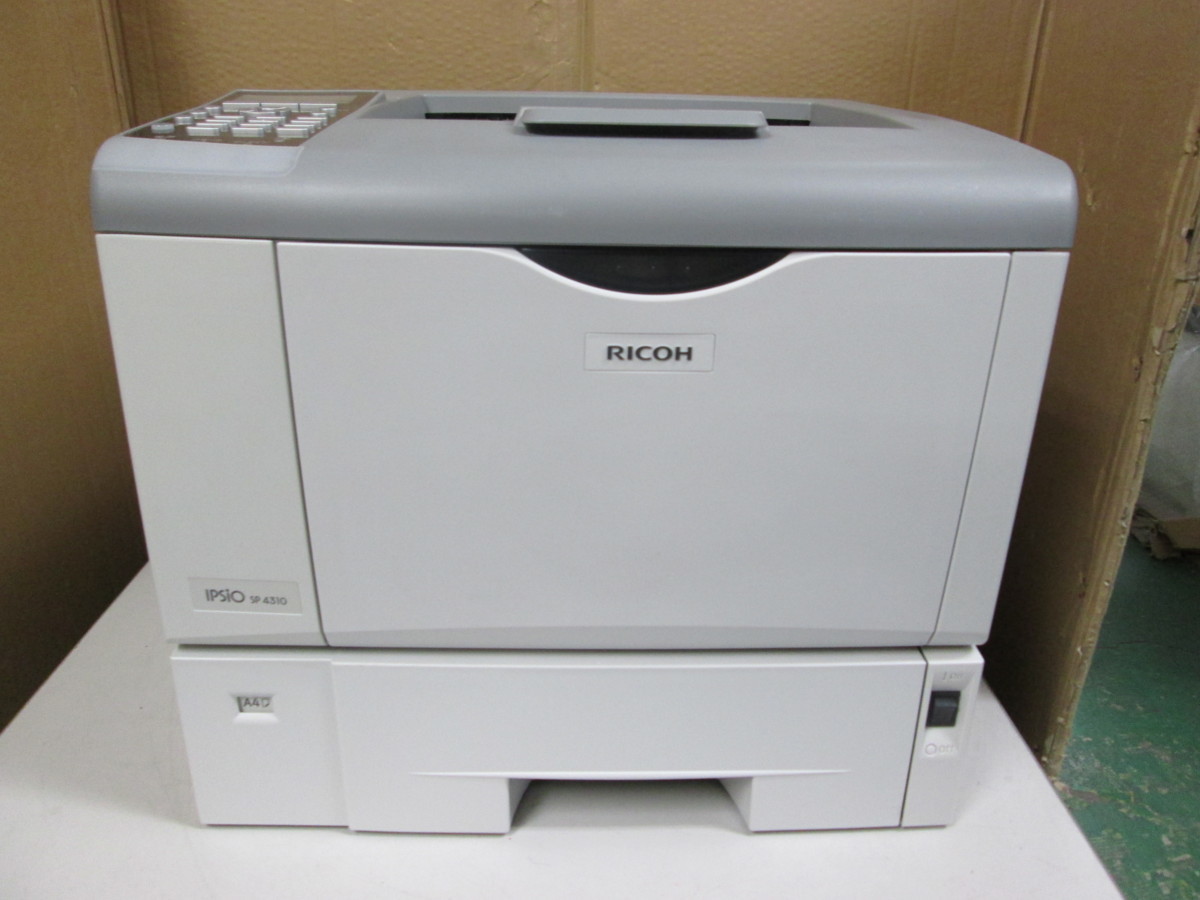 レーザープリンタ RICOH：IPSiO SP4310 残量不明トナー付き 2002041(リコー)｜売買されたオークション情報、yahooの ...