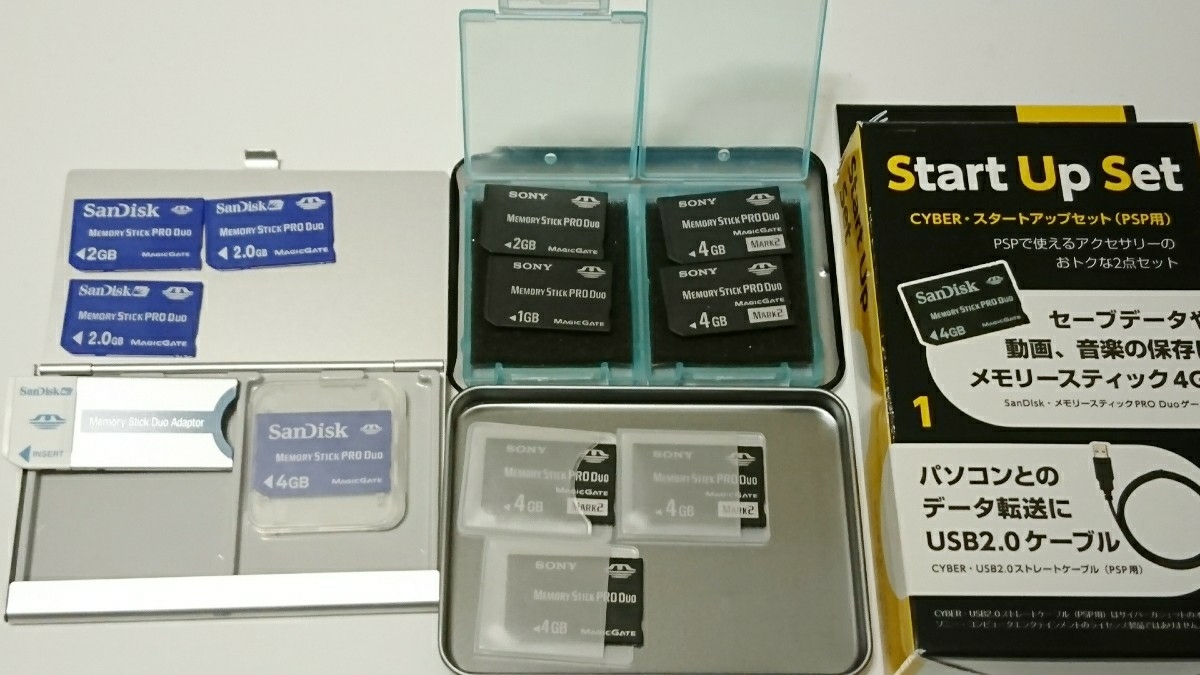 ★メモリースティックPRO DUO11個 + メモリースティックDUOアダプタ２個 + Start UP Set★