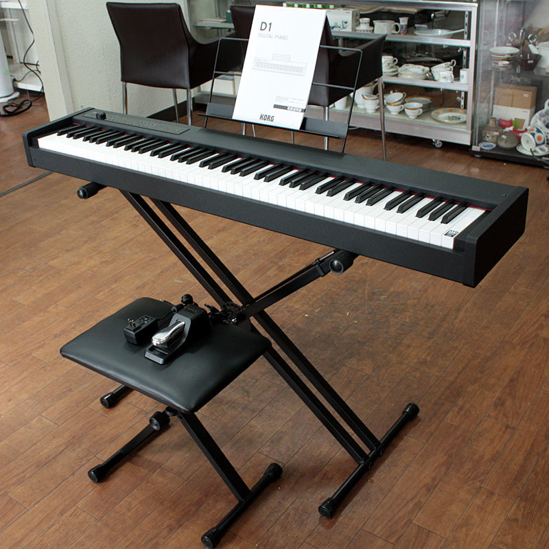 SALE，お得 1円スタート 18年製 極 KORG コルグ 88鍵盤 DIGITAL PIANO デジタルピアノ D1 スタンド 椅子 譜面立て ペダル付き 札幌引取歓迎(コルグ)｜売買されたオークション情報、yahooの商品情報をアーカイブ コルグ