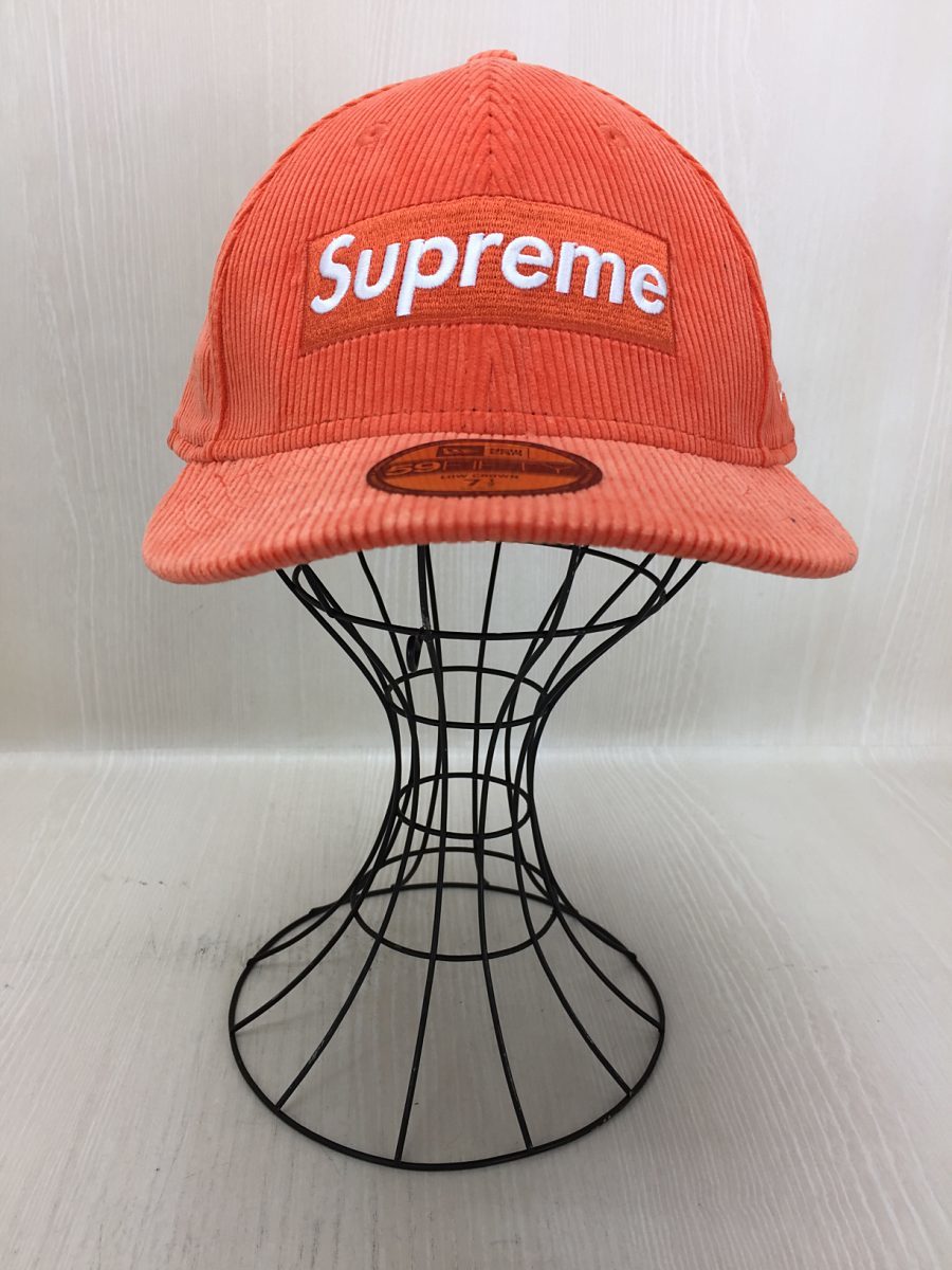 Supreme◇×NEWERA/15AW/Corduroy Box Logo LOW CROWN/59.6/キャップ