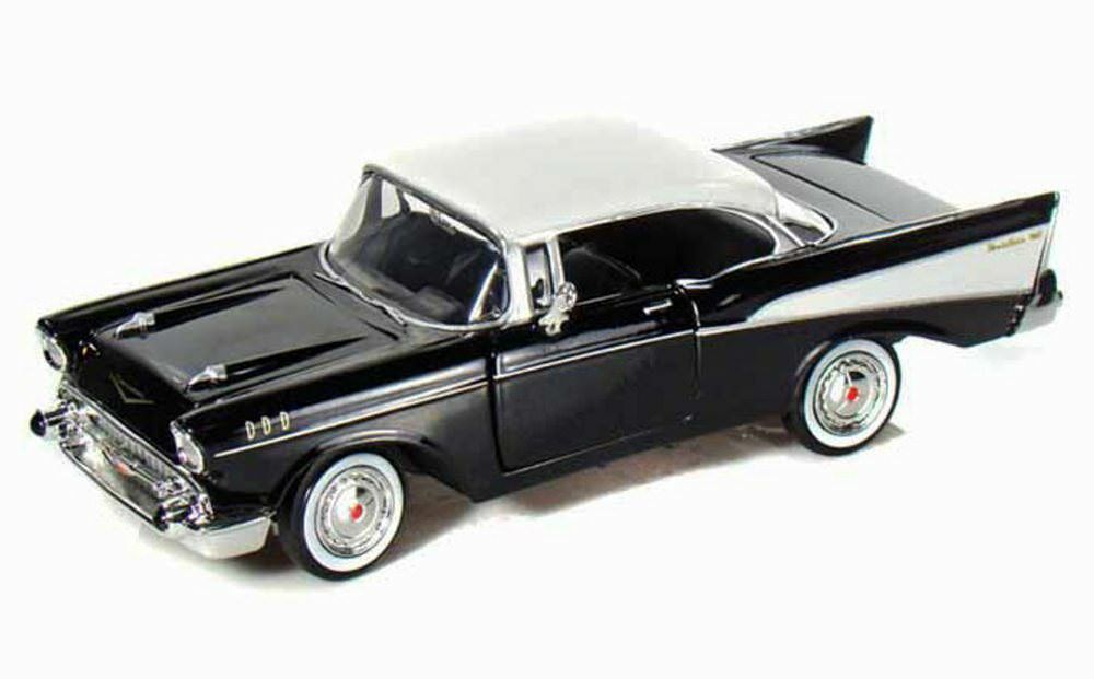 HOT，SALE Motormax モーターマックス 1957 Chevrolet Bel Air Black with White Top 1957 シボレー ベルエア ホワイト トップ 1/24 アメリカ輸入品(乗用車)｜売買されたオークション情報、yahooの商品情報をアーカイブ公 乗用車