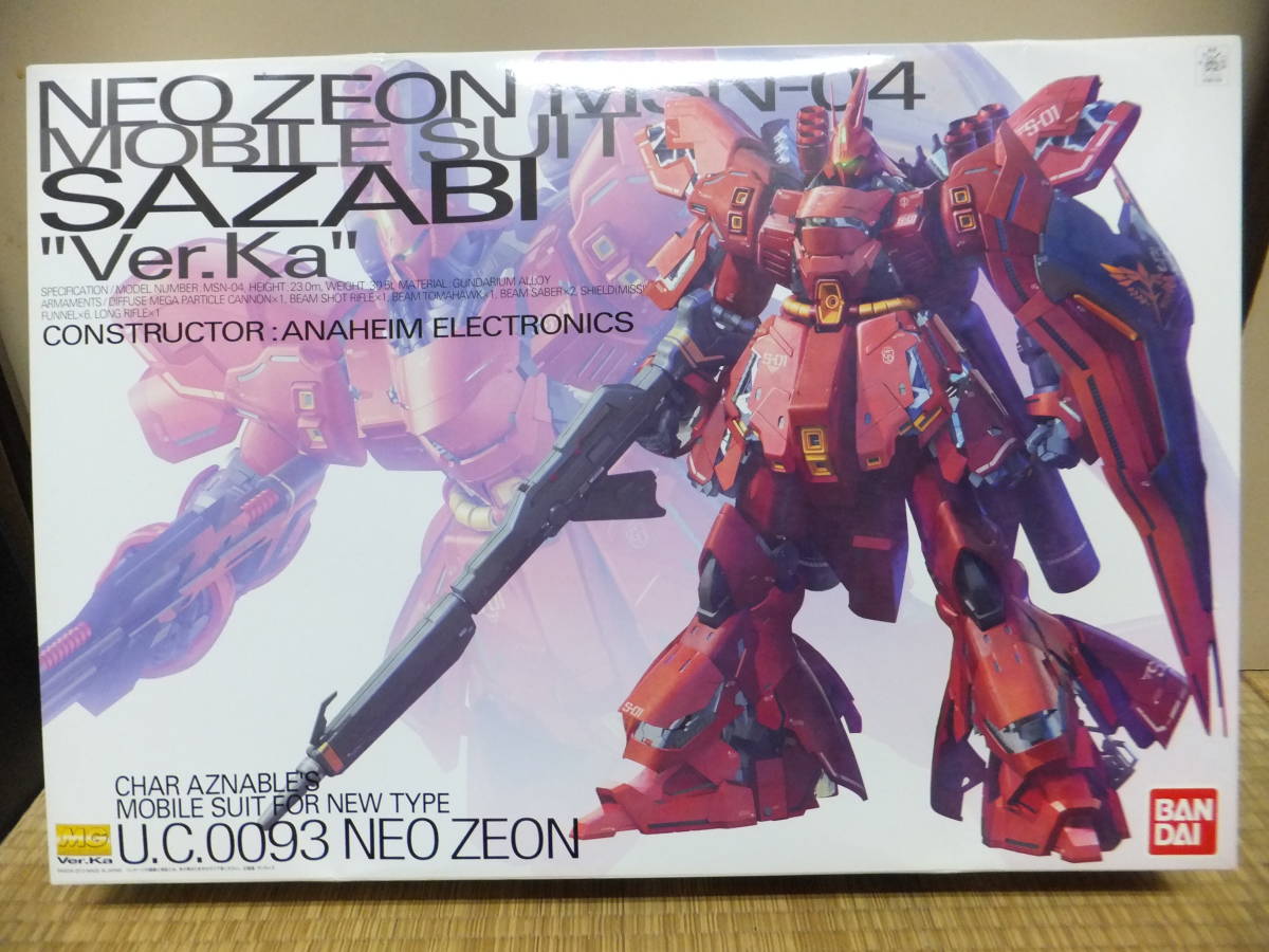 ★　ＢＡＮＤＡＩ・バンダイ「ＮＥＯ　ＺＥＯＮ　ＭＳＮ－０４　ＳＡＺＡＢＩ（サザビー）　“Ｖｅｒ．Ｋａ” 逆襲のシャア」未組み立て品