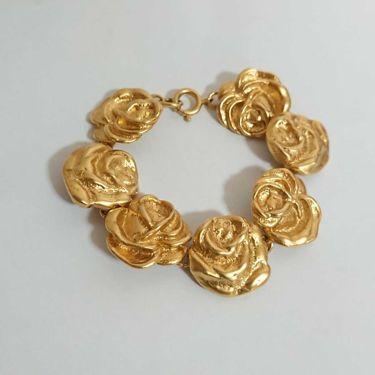 KENZO ケンゾー ブレスレット ゴールド色 花 薔薇 デザイン 美品 KENZO