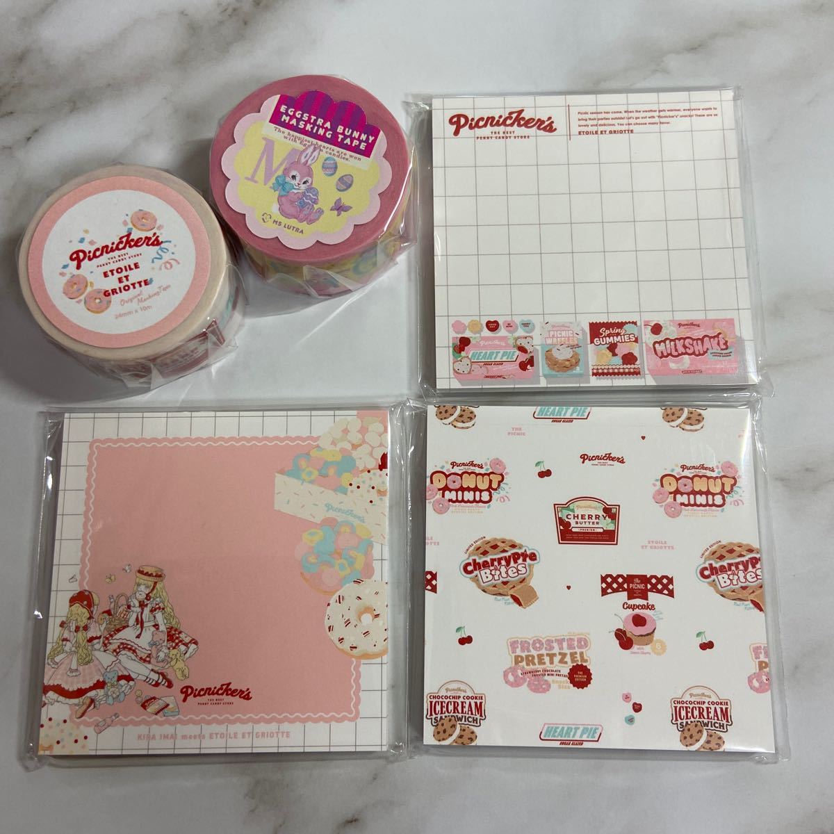 etoile et griotte&Ms LUTRA★オリジナルマスキングテープ etoile et griotte & ms lutra マスキングテープ メモ セット
