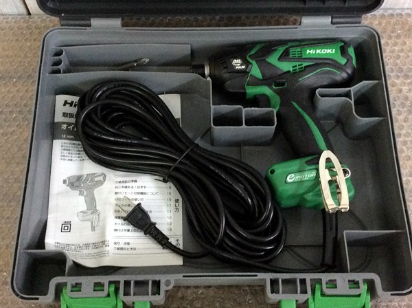 数量限定，大人気 WH-4620 HiKOK ハイコーキ 旧日立工機 オイルパルスドライバー 10mコード付 AC100V WP12VA(本体)｜売買されたオークション情報、yahooの商品情報をアーカイブ公開 - オークファン ドリルドライバー
