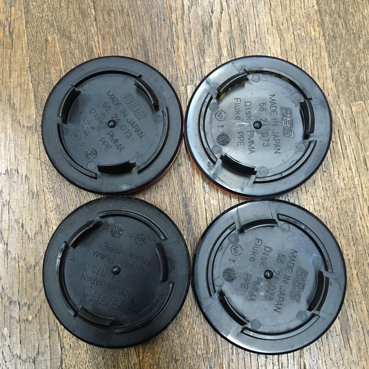 センターキャップ BBS 赤 美品 正規品 56パイ RF 赤」の落札相場 「bbs -
