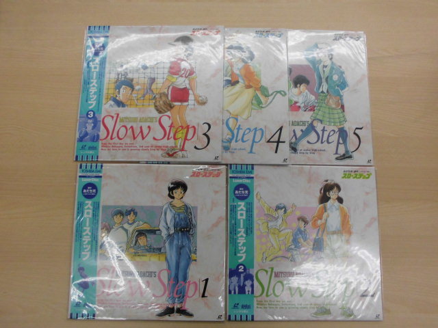 【LD】あだち充 スローステップ レーザーディスク 全5巻セット c021aL LDアニメ スローステップ あだち充原作 全5巻 アニメーション