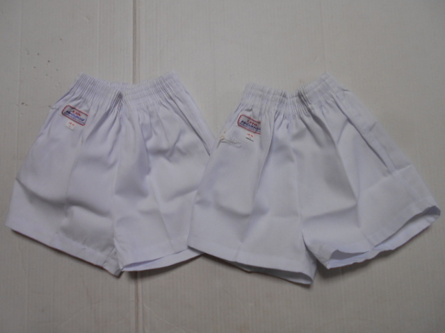  2枚 １４０ 白 エステル トレーニングパンツ 短パン ショートパンツ 昭和レトロ 体操着 体操服 かるい保管日焼け(パンツ)｜売買されたオークション情報、yahooの商品情報をアーカイブ公開 - 女性用