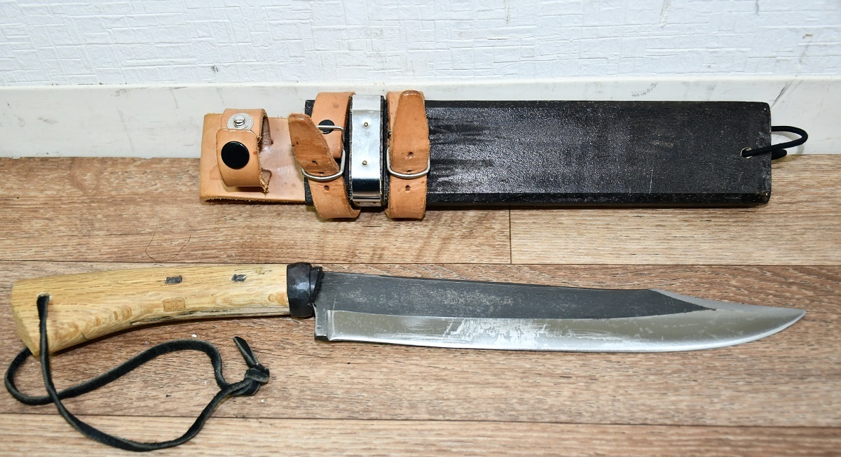 鋼典 伝統工芸士 C-30 240mm 鋼付山鉈 0 青鋼剣