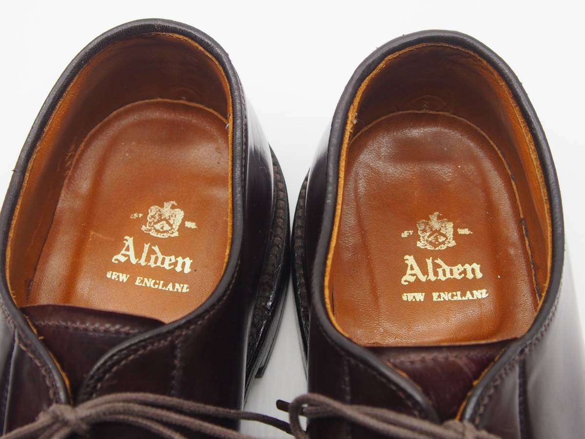 ○オールデン Alden ○コードバン ○プレーントゥ 990 ○7.5 B/D 