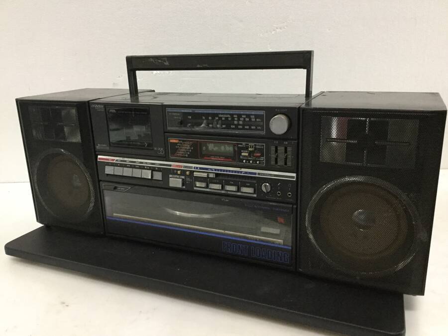 Victor ビクター レコードプレーヤー付 ラジカセ DC-33 ブラック Yahoo