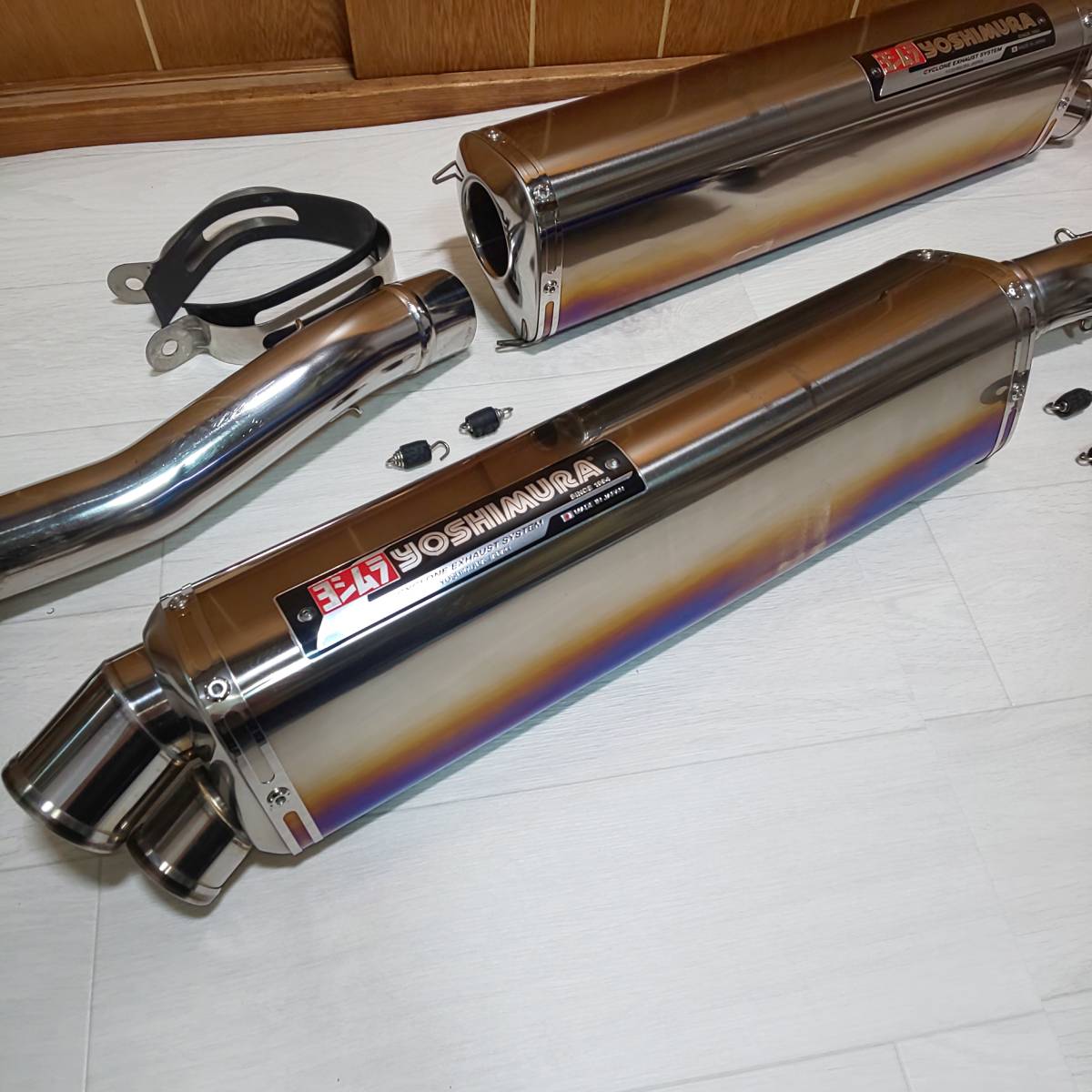 中古】 ハヤブサ (08-17年) ヨシムラ製 2エンド チタンブルー スリップ 
